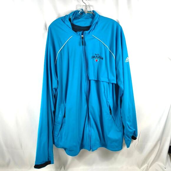 Tequila Corazon de Agave XXL Adidas Golf Climalite Jacket Windbreaker - Picture 1 of 7